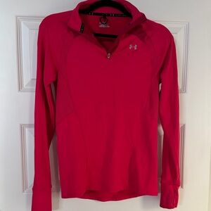Under Armour Fuchsia Quarter-Zip Pullover
